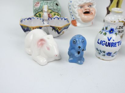 A set of display pieces made of earthenware...