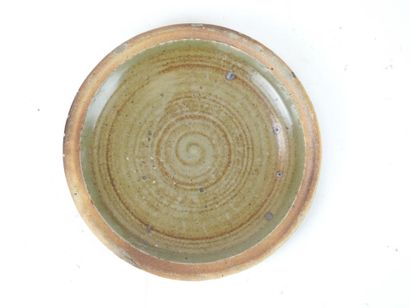 Pierre DIGAN (1941-2016) - La Borne. Assiette...