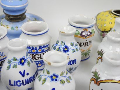 A set of display pieces made of earthenware...