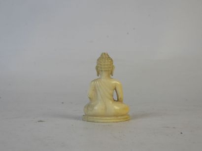 CHINE : 3 shiva en bois et résine. H. : 9...