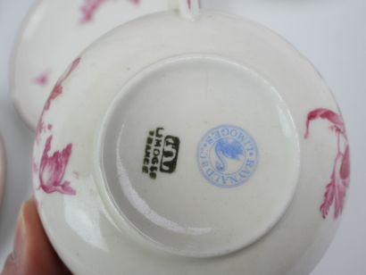 Reynaud à LIMOGES - Quatre tasses et six...