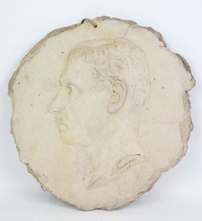 J.J FERNAND HAMAR (1869-1943) Médaillon en...