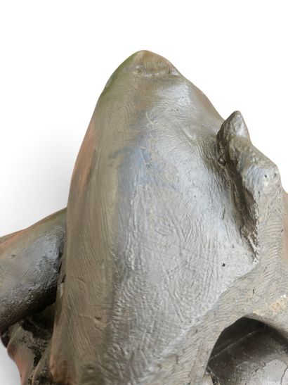 Jacques LE NANTEC (né en 1940).
Homme assis.
Sculpture...