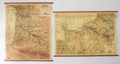 Deux Cartes région Sud-Ouest N°10 et Bassin...
