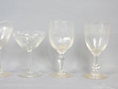 Glassware sets (various styles) consisting...