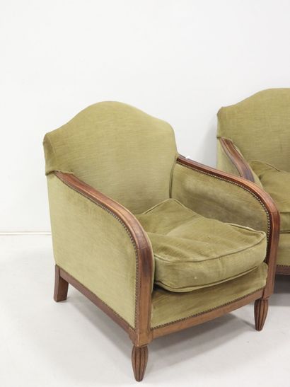 Mobilier de salon ART DECO en bois mouluré...