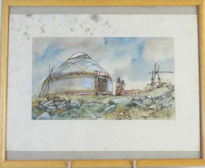 Kader BEKOV (né en 1956, Russe).
« Yourte...