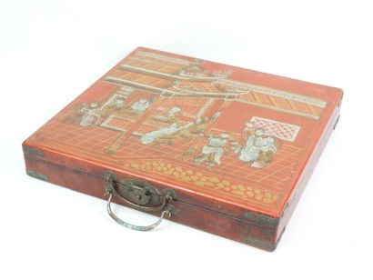 CHINE - jeu d'échecs Xiangqi dans un coffret...