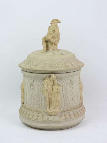 SARREGUEMINES - Porcelain stoneware tobacco...