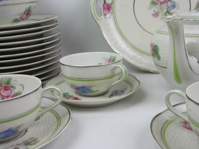 THEODORE HAVILAND - LIMOGES - Porcelain tea...