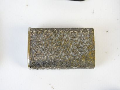 7 BOITES A ALUMETTES en argent 925/1 000...