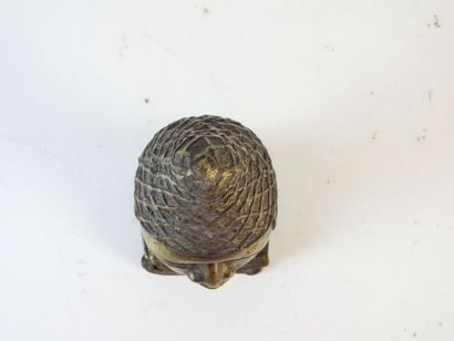 BENIN. Tête de la reine Ifé en bronze. H....