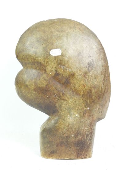 Paul MANGUI, GABON, Mère et enfant en pierre...