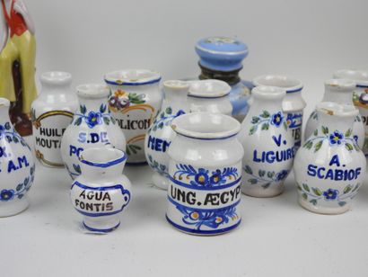 A set of display pieces made of earthenware...