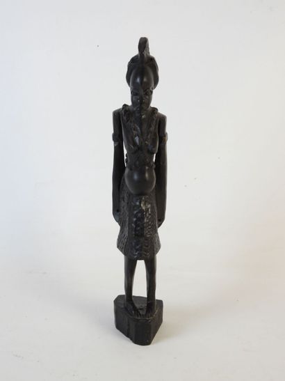 BENIN. Tête de la reine Ifé en bronze. H....
