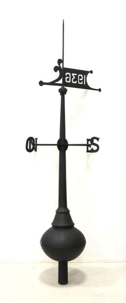 Large castle-shaped weather vane made of...