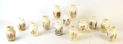 KELLER ET GUERIN à Lunéville : 13 pots à...