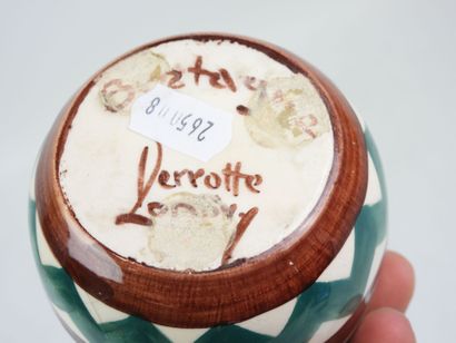 PERROTTE à Pontivy - Vase ovoïde en faïence...