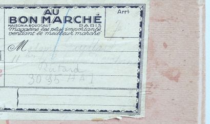 AU BON MARCHÉ - PARIS. Top hat, with the...