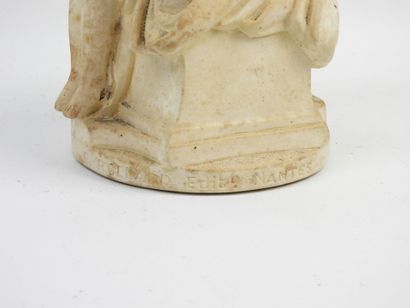 F. ROLLAND - Plaster sculpture depicting...