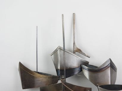 Norbert Daems (XXe - XXIe) Applique bateau...