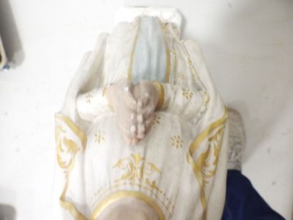 Our Lady of Lourdes, made of polychrome plaster...