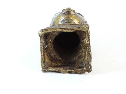 BENIN. Tête de la reine Ifé en bronze. H....
