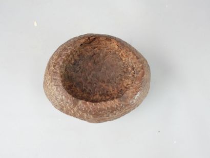 KANAK.
Buste d'homme en bois exotique, la...
