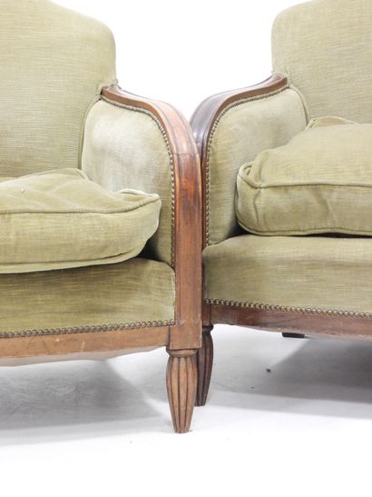 Mobilier de salon ART DECO en bois mouluré...
