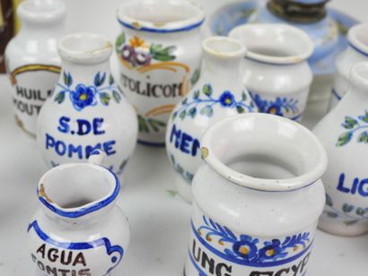 A set of display pieces made of earthenware...