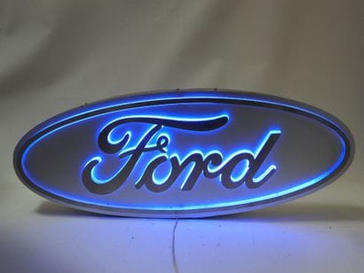 FORD : enseigne publicitaire lumineuse, en...