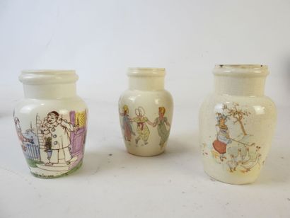 KELLER ET GUERIN à Lunéville : 13 pots à...