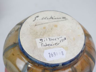 Gilbert METENIER (1876-1957) Vase en grès...