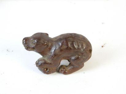 CHINE : réunion de 5 petites sculptures en...
