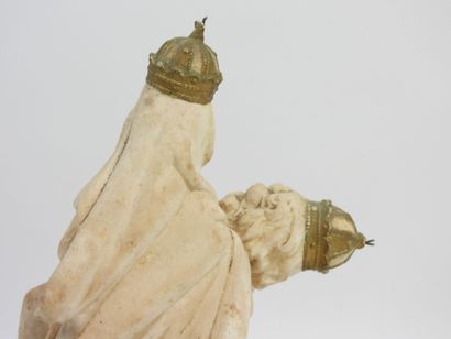 F. ROLLAND - Plaster sculpture depicting...