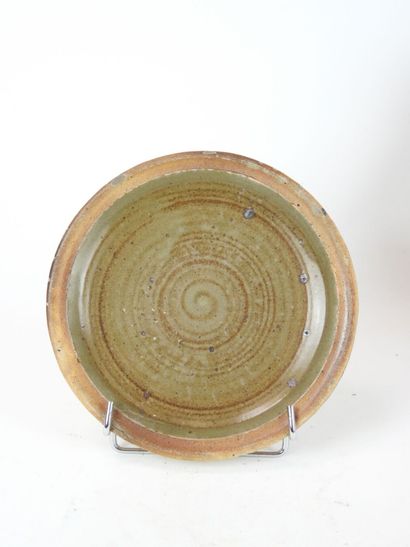 Pierre DIGAN (1941-2016) - La Borne. Assiette...