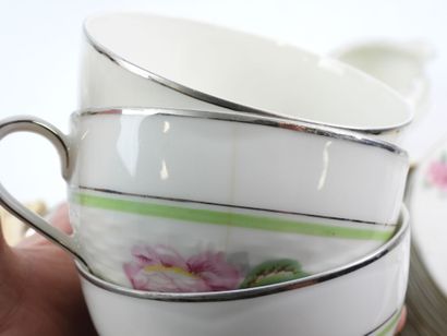 THEODORE HAVILAND - LIMOGES - Porcelain tea...