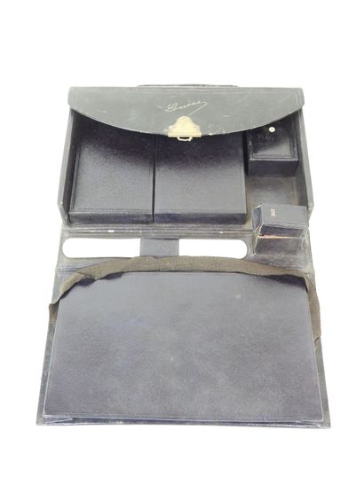 Rectangular DOCUMENT CASE made of black coated...