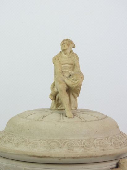 SARREGUEMINES - Porcelain stoneware tobacco...