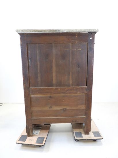 Secrétaire droit en acajou et placage d'acajou,...