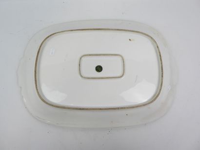 LIMOGES - porcelain dish decorated with a...