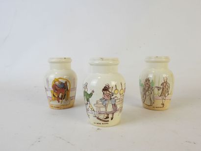 KELLER ET GUERIN à Lunéville : 13 pots à...
