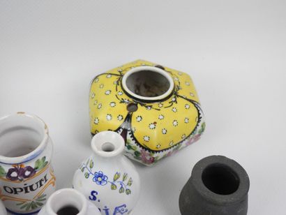 A set of display pieces made of earthenware...