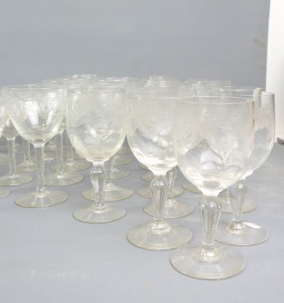 Glassware sets (various styles) consisting...