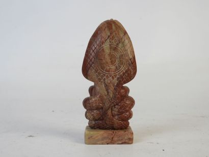 CHINE : 3 shiva en bois et résine. H. : 9...