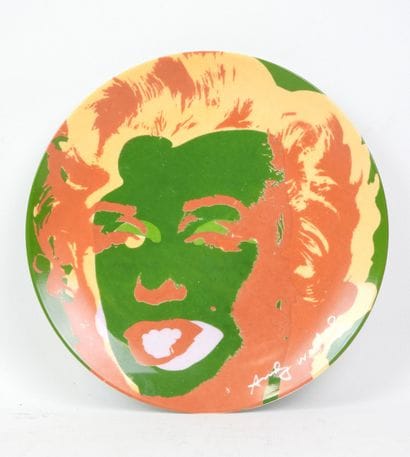 Andy WARHOL (1872-1944) pour Block, Assiette...