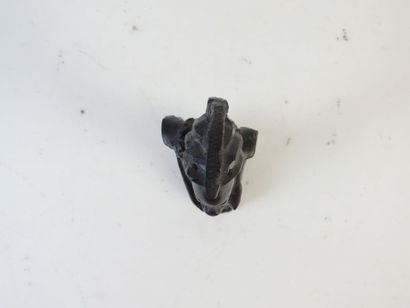 BENIN. Tête de la reine Ifé en bronze. H....