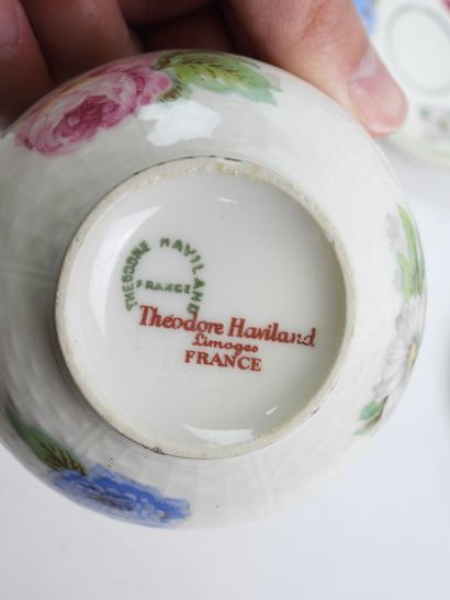 THEODORE HAVILAND - LIMOGES - Porcelain tea...