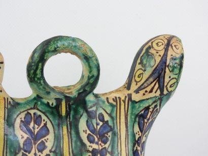 North Africa - Ceramic rooster-shaped jug...