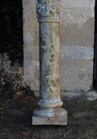 Corinthian column made of reconstituted stone....